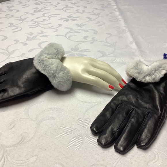 WOMENS gloves apartment 9 NEW must see lined leather - Picture 4 of 6